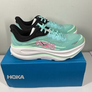 Hoka One One HOKA Bondi 9 Blue Spark Mint Fluorite Womens Size 12B